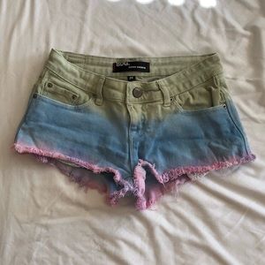 Tie dye shorts